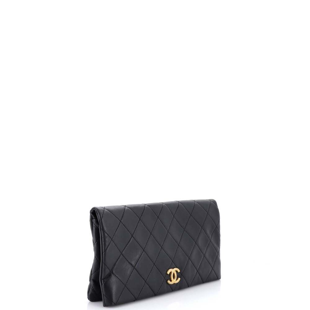 Chanel Cc Foldover Clutch Quilted #254488C30B - Picture 2 of 6